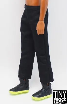 12" Fashion Male Doll Black Flood Pants