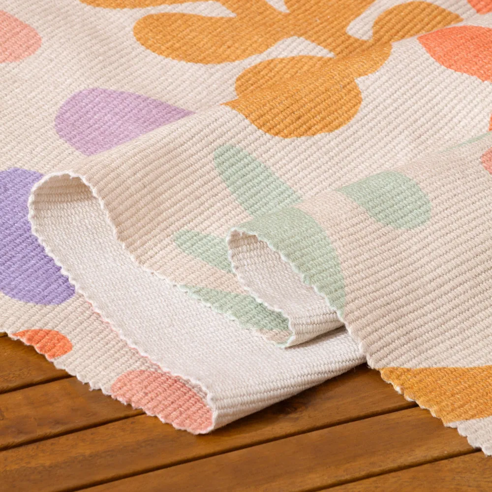 Amelie Orange Indoor/Outdoor Rug in Orange/Lilac 120x170cm