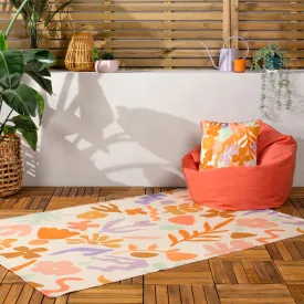 Amelie Orange Indoor/Outdoor Rug in Orange/Lilac 120x170cm