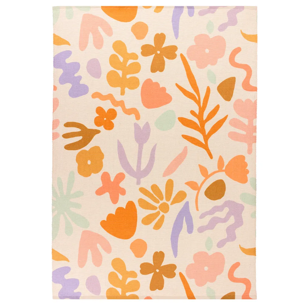 Amelie Orange Indoor/Outdoor Rug in Orange/Lilac 120x170cm