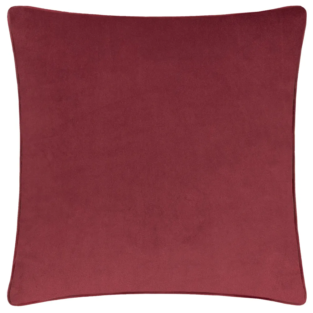 Amor Eterno Velvet Piped Cushion Red