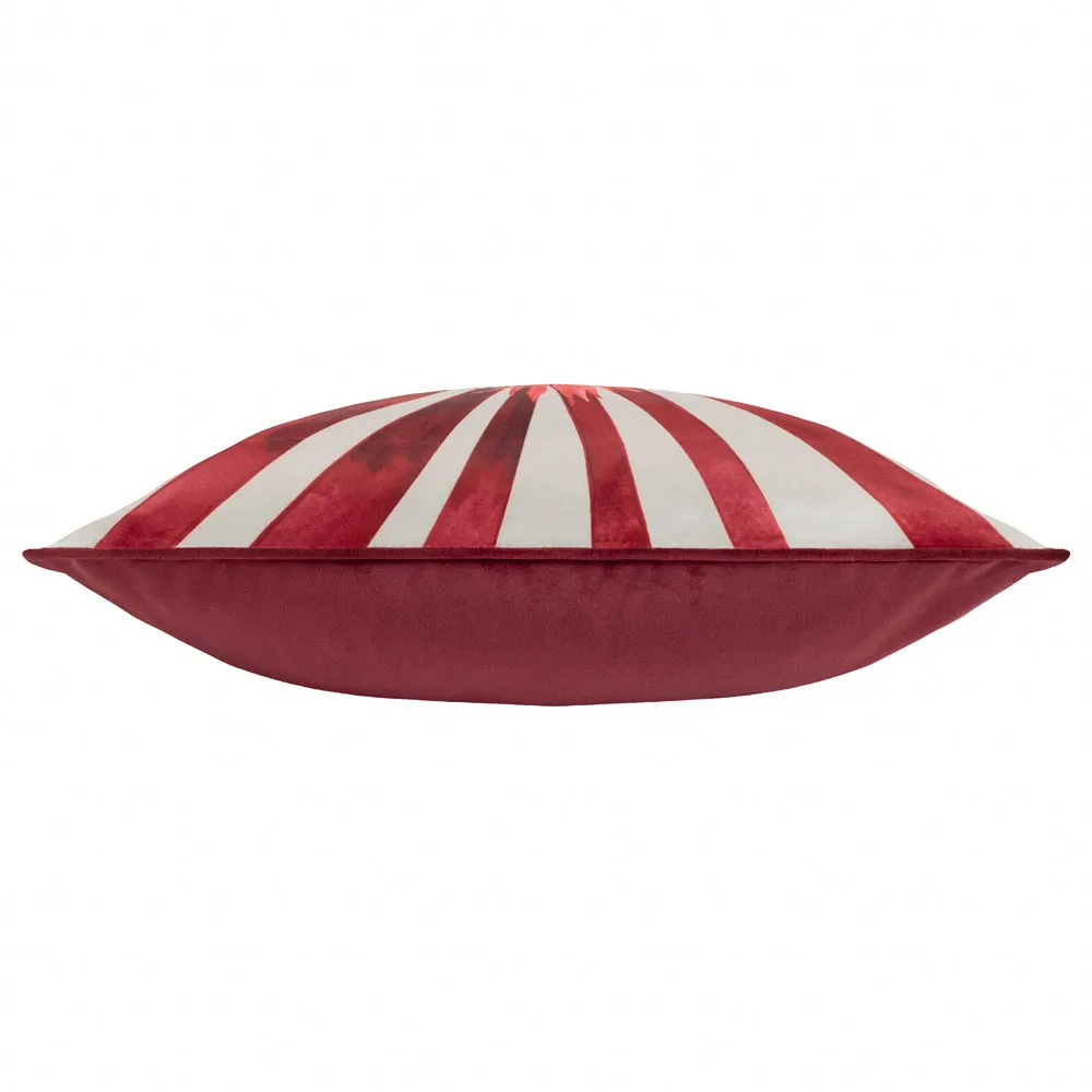 Amor Eterno Velvet Piped Cushion Red