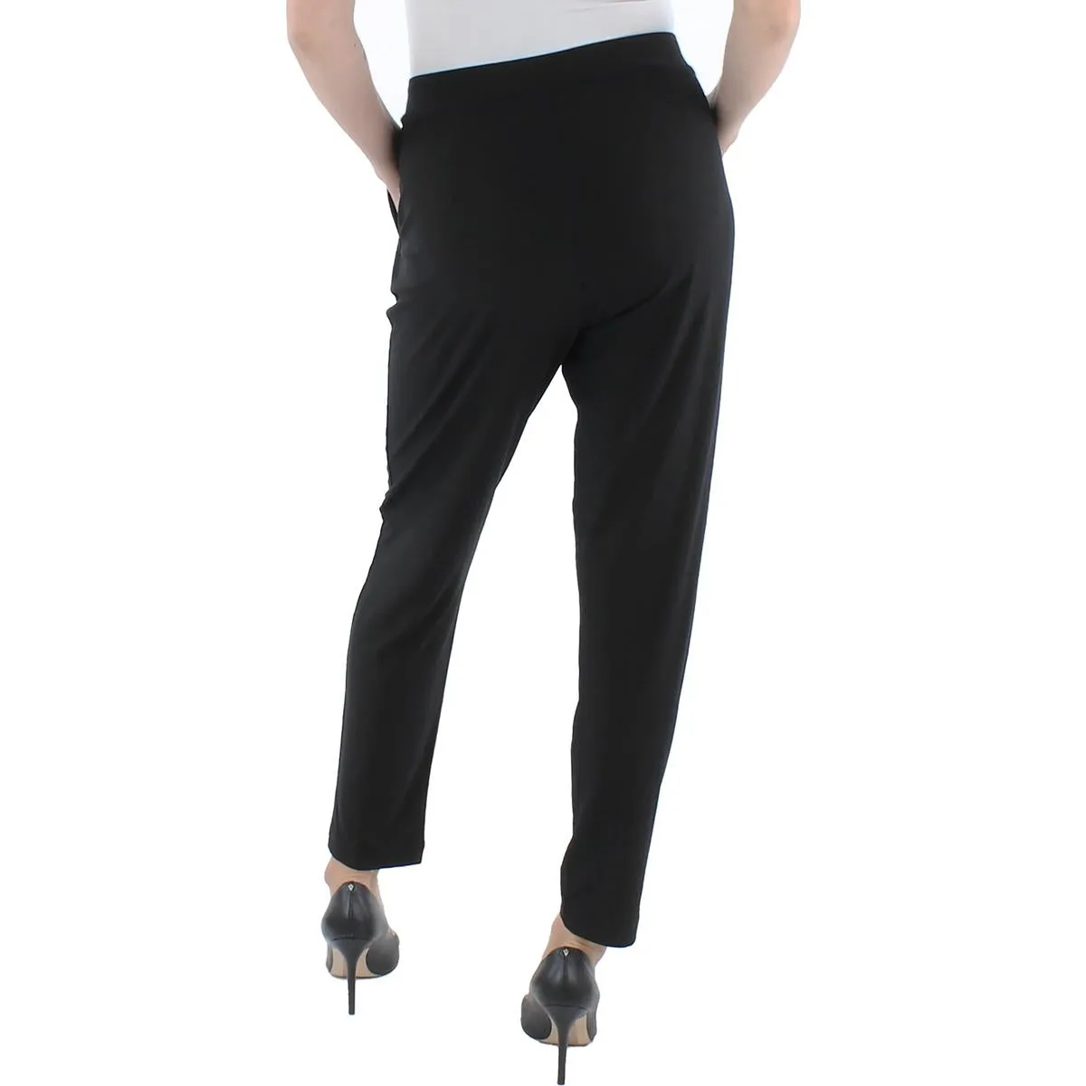 &BASICS Womens Slouchy Cropped Ankle Pants