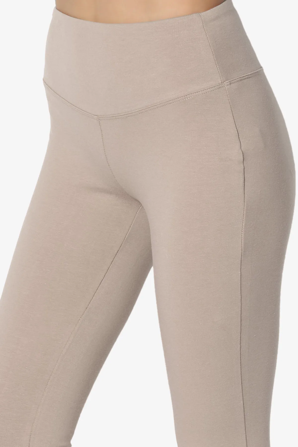 Ansley Cotton Wide Waistband Ankle Leggings MORE COLORS