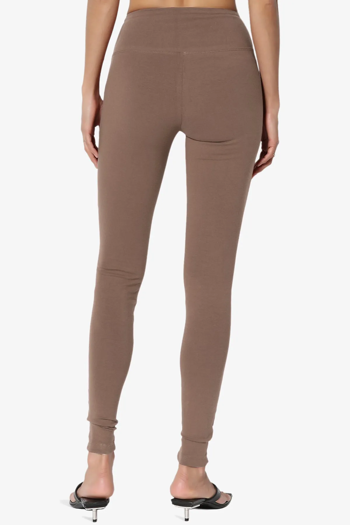 Ansley Cotton Wide Waistband Ankle Leggings MORE COLORS