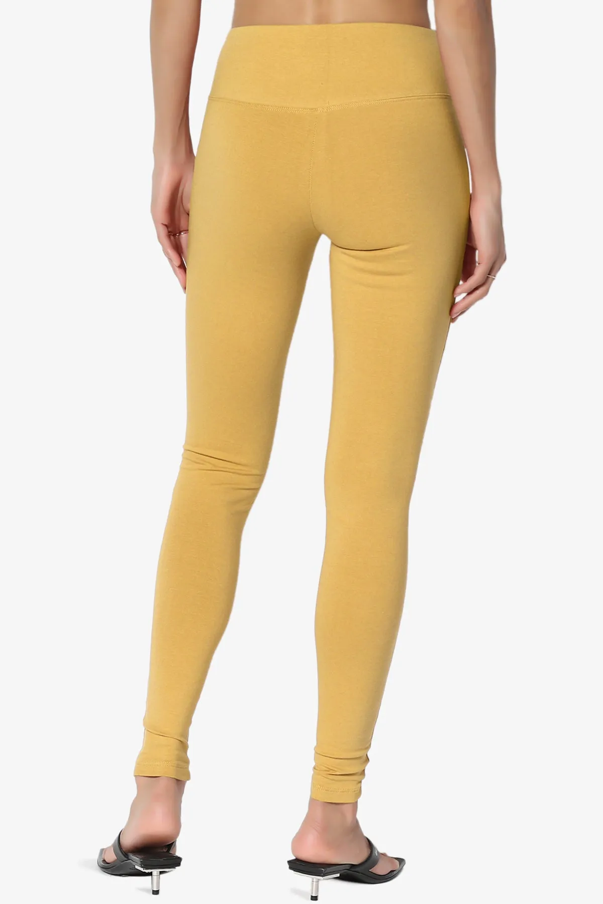 Ansley Cotton Wide Waistband Ankle Leggings MORE COLORS