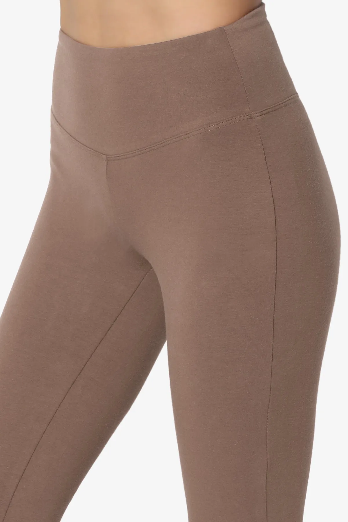 Ansley Cotton Wide Waistband Ankle Leggings MORE COLORS