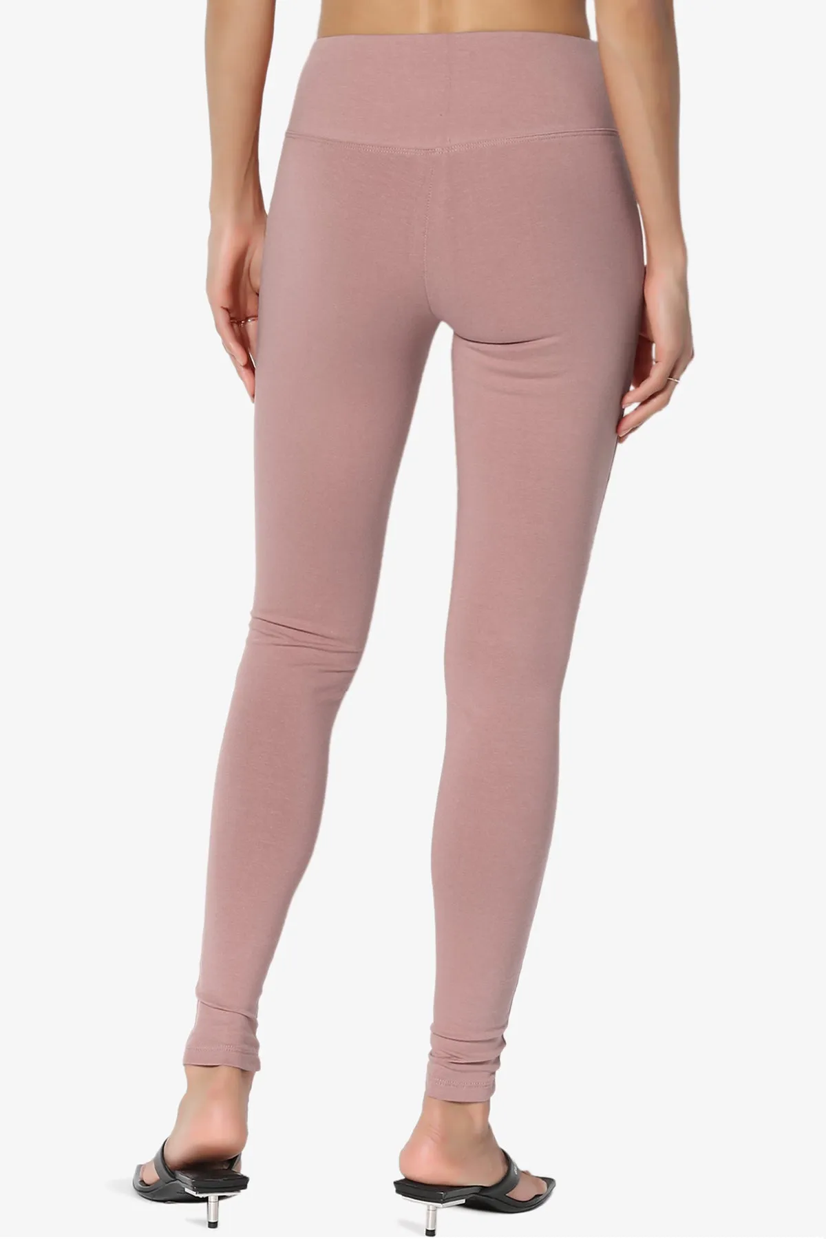 Ansley Cotton Wide Waistband Ankle Leggings MORE COLORS