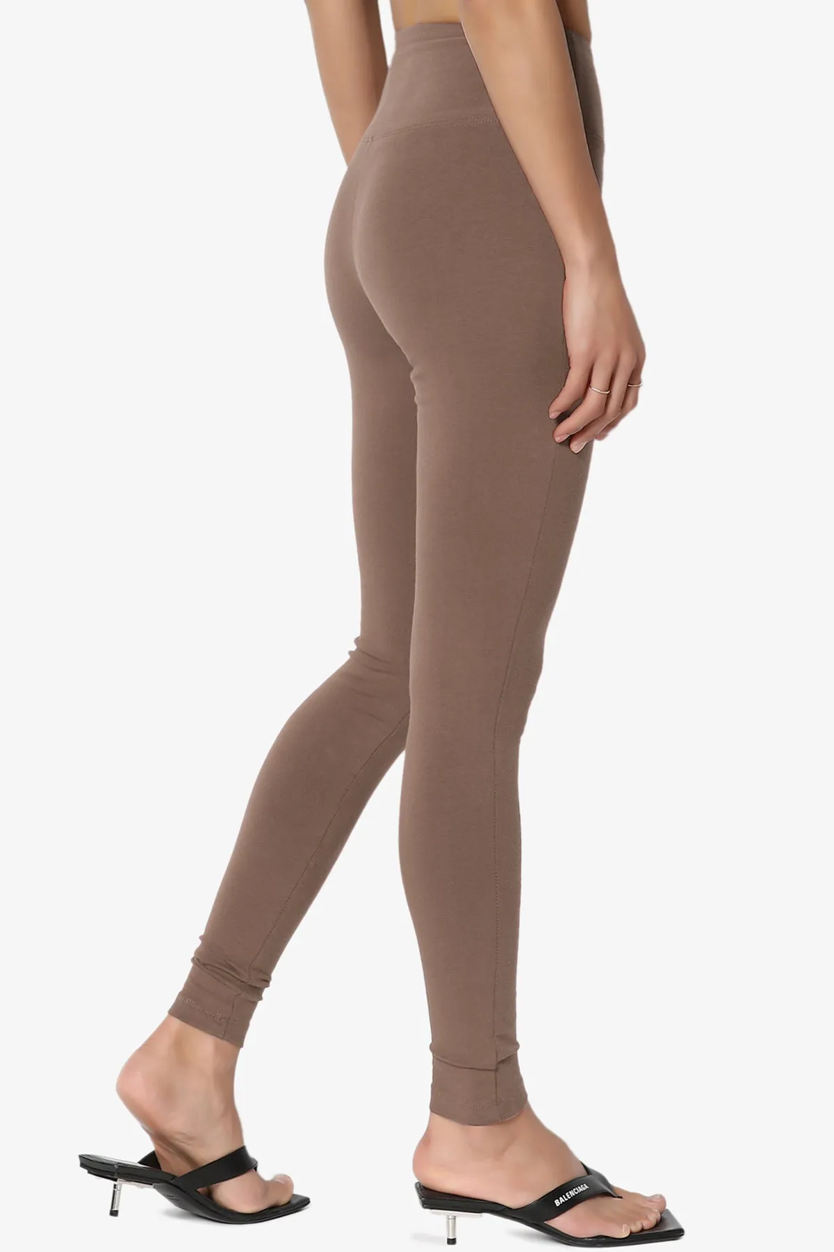 Ansley Cotton Wide Waistband Ankle Leggings MORE COLORS