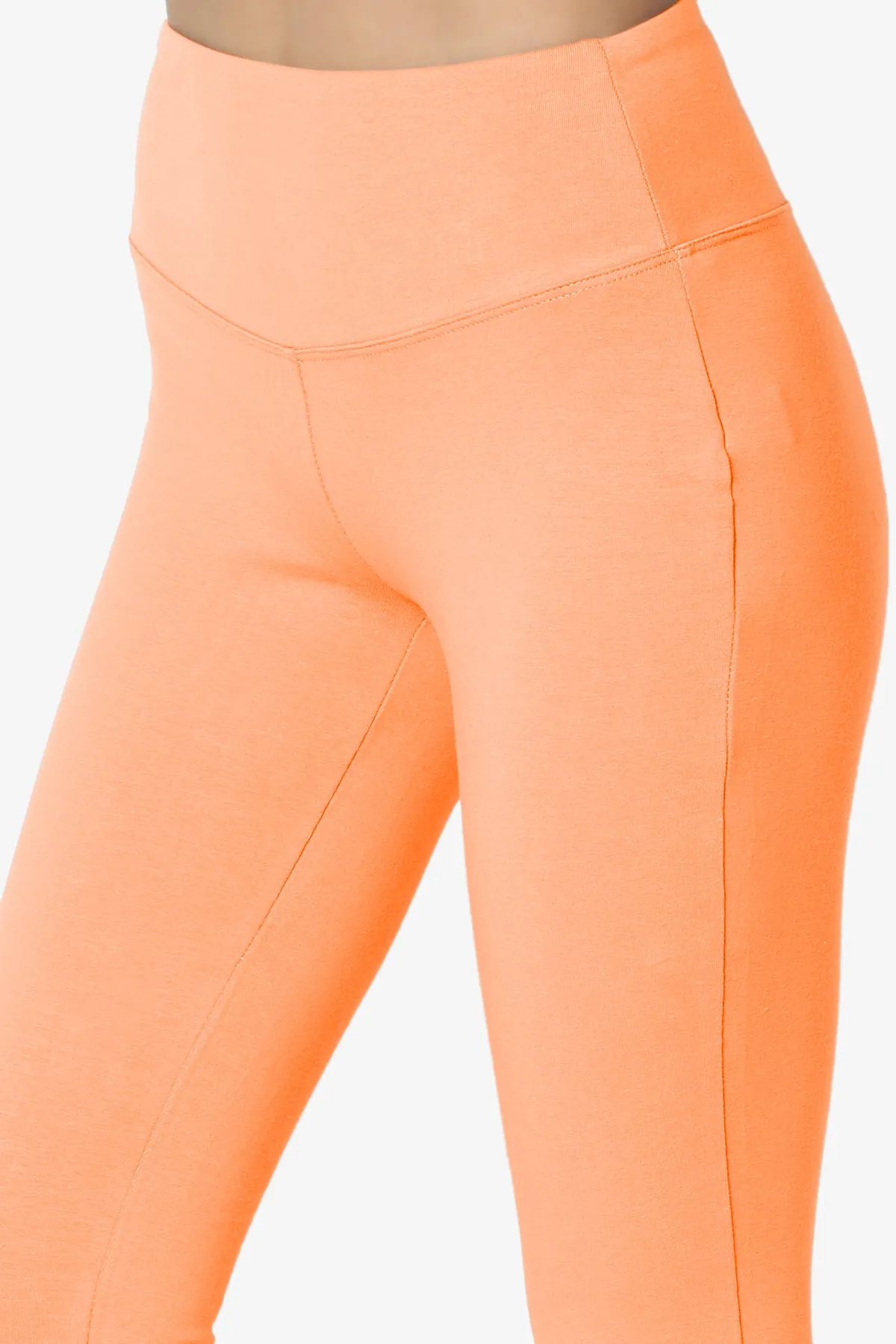 Ansley Cotton Wide Waistband Ankle Leggings MORE COLORS