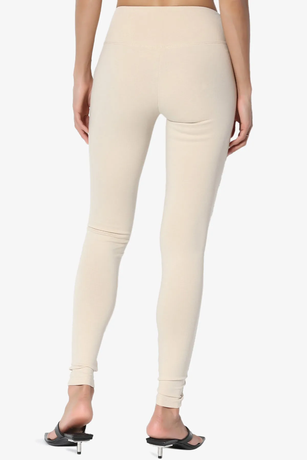 Ansley Cotton Wide Waistband Ankle Leggings MORE COLORS