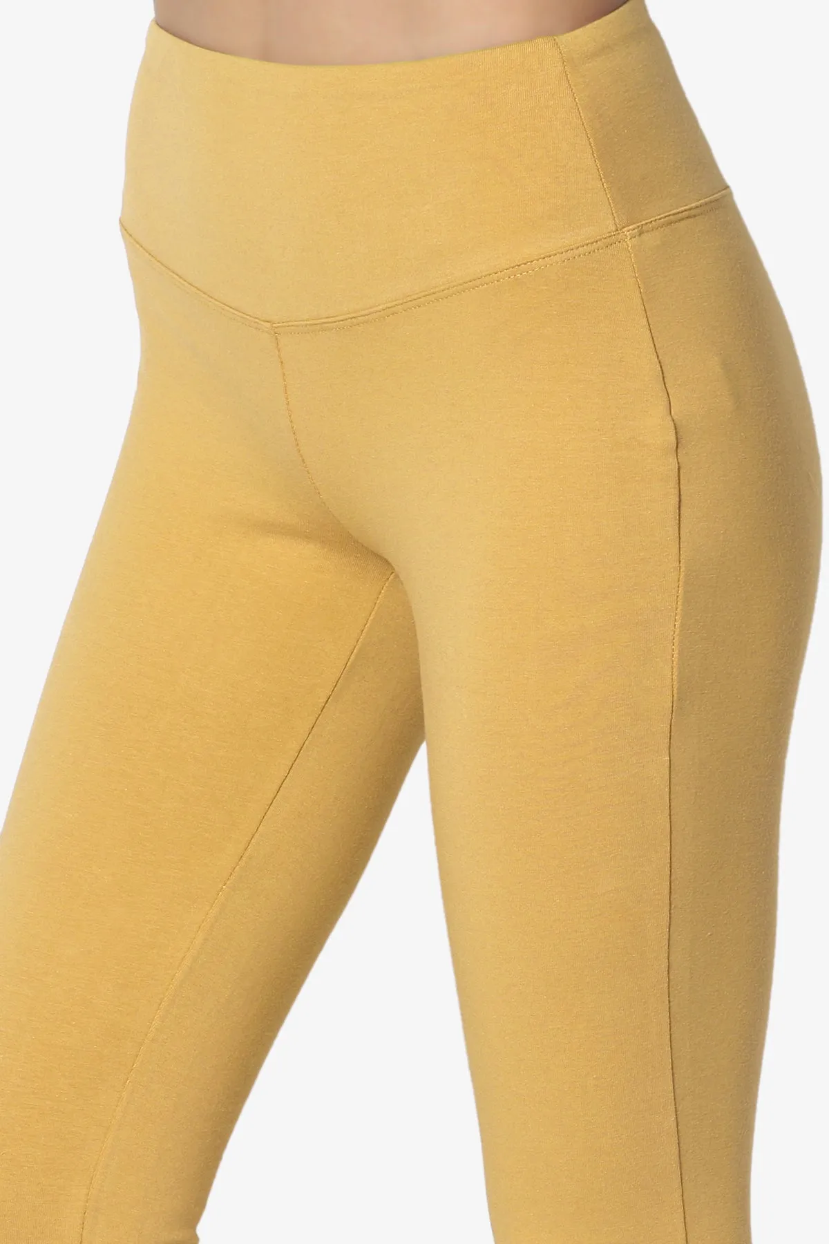 Ansley Cotton Wide Waistband Ankle Leggings MORE COLORS