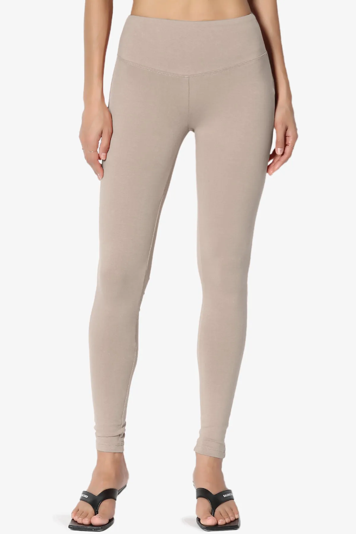 Ansley Cotton Wide Waistband Ankle Leggings MORE COLORS