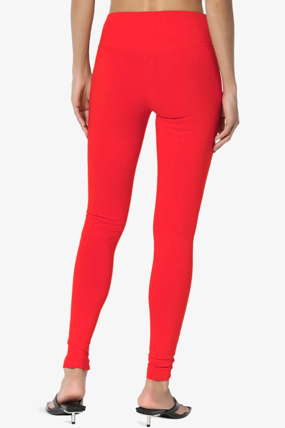 Ansley Cotton Wide Waistband Ankle Leggings MORE COLORS