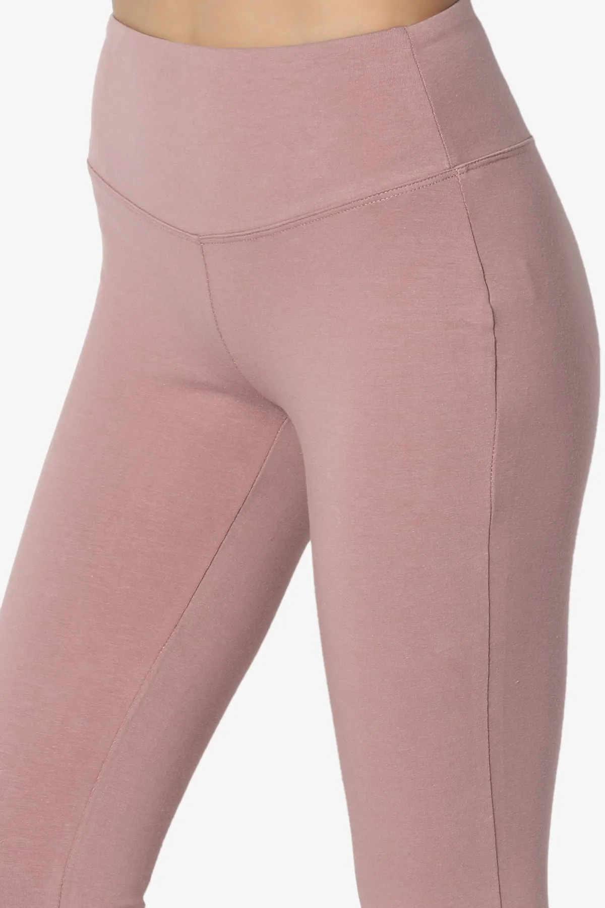 Ansley Cotton Wide Waistband Ankle Leggings MORE COLORS