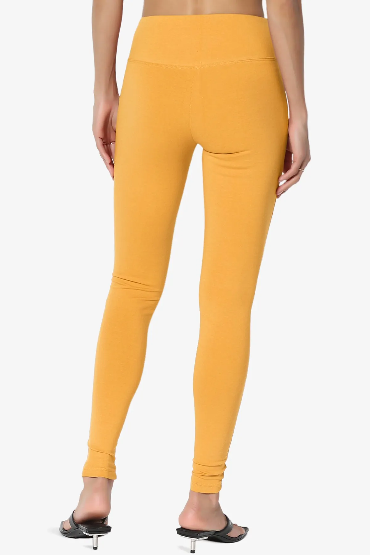 Ansley Cotton Wide Waistband Ankle Leggings PLUS MORE COLORS