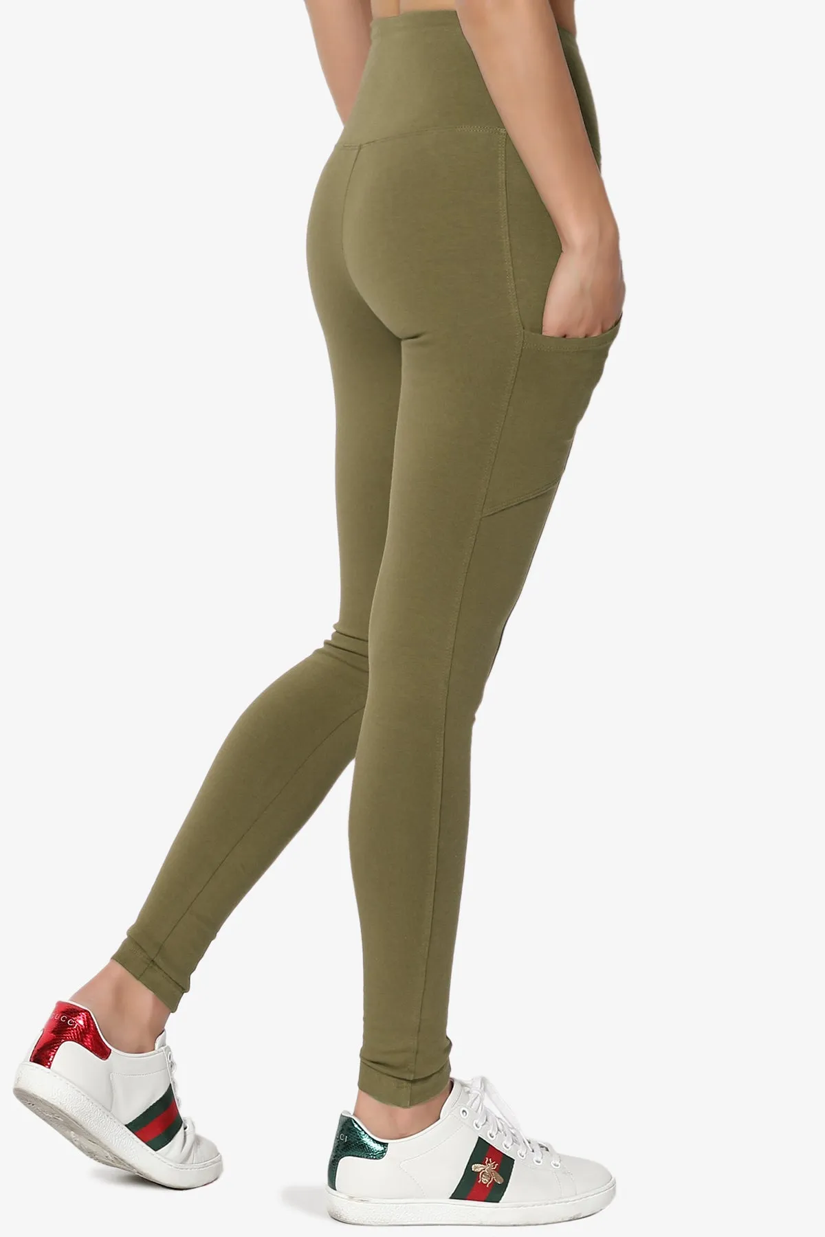 Ansley Luxe Cotton Leggings with Pockets