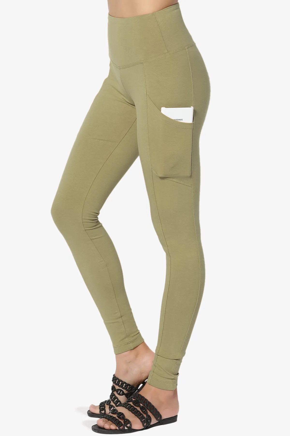 Ansley Luxe Cotton Leggings with Pockets