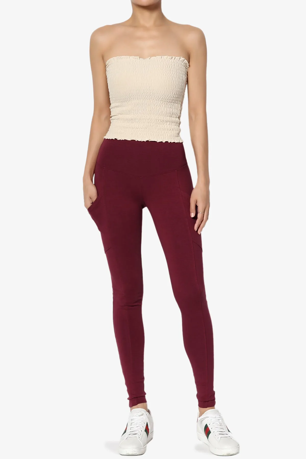 Ansley Luxe Cotton Leggings with Pockets