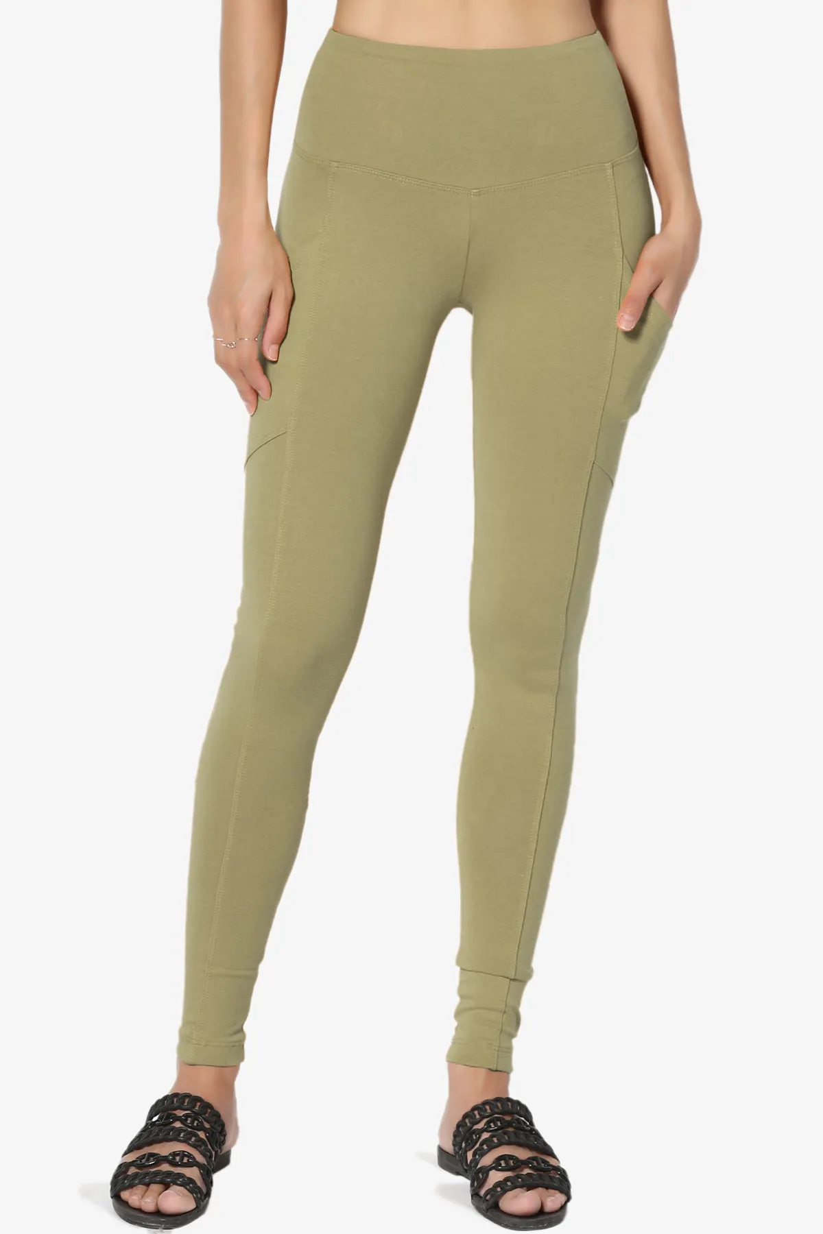 Ansley Luxe Cotton Leggings with Pockets