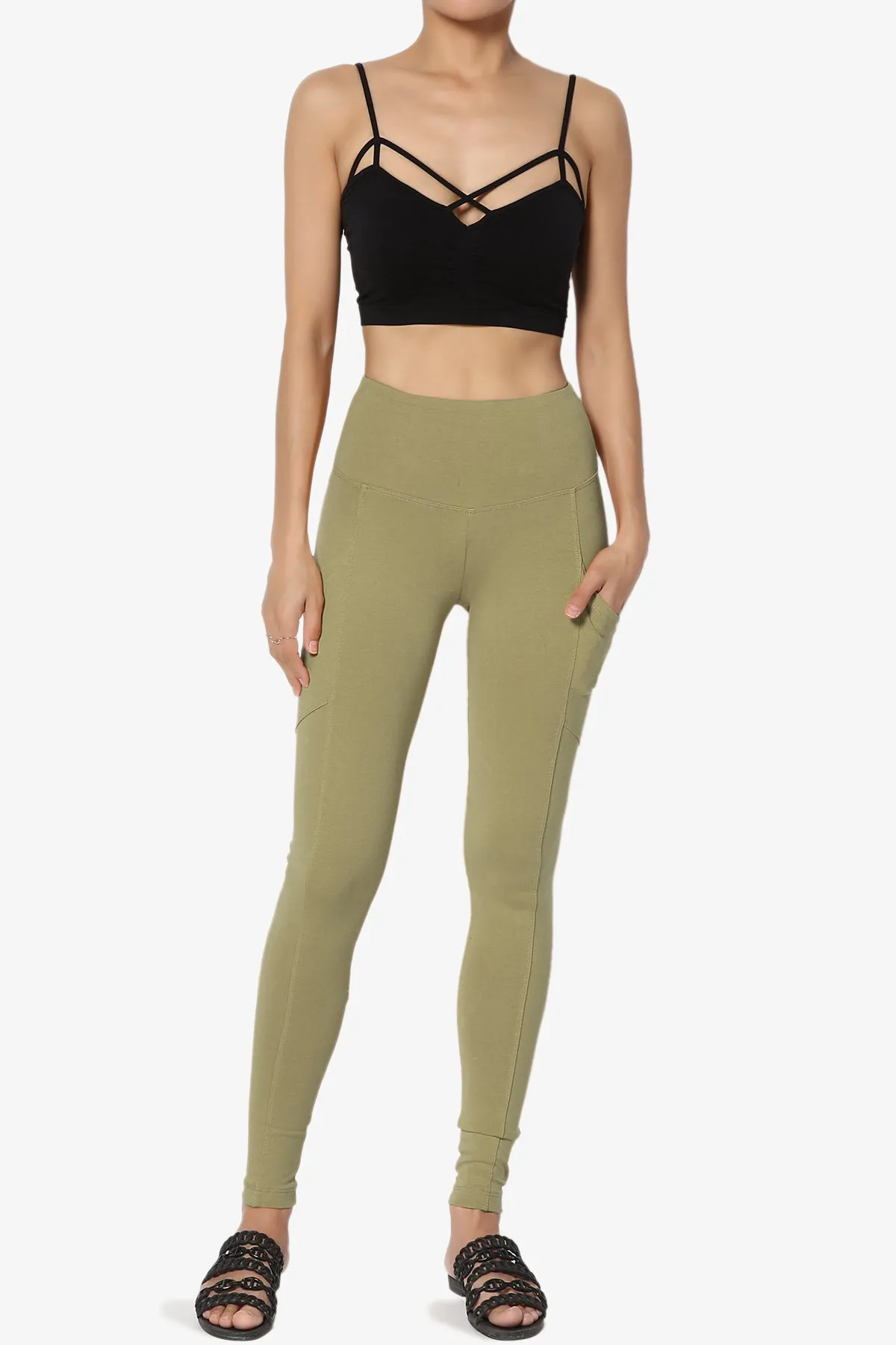 Ansley Luxe Cotton Leggings with Pockets