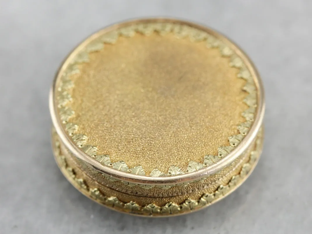 Antique Monogramed Pill Box