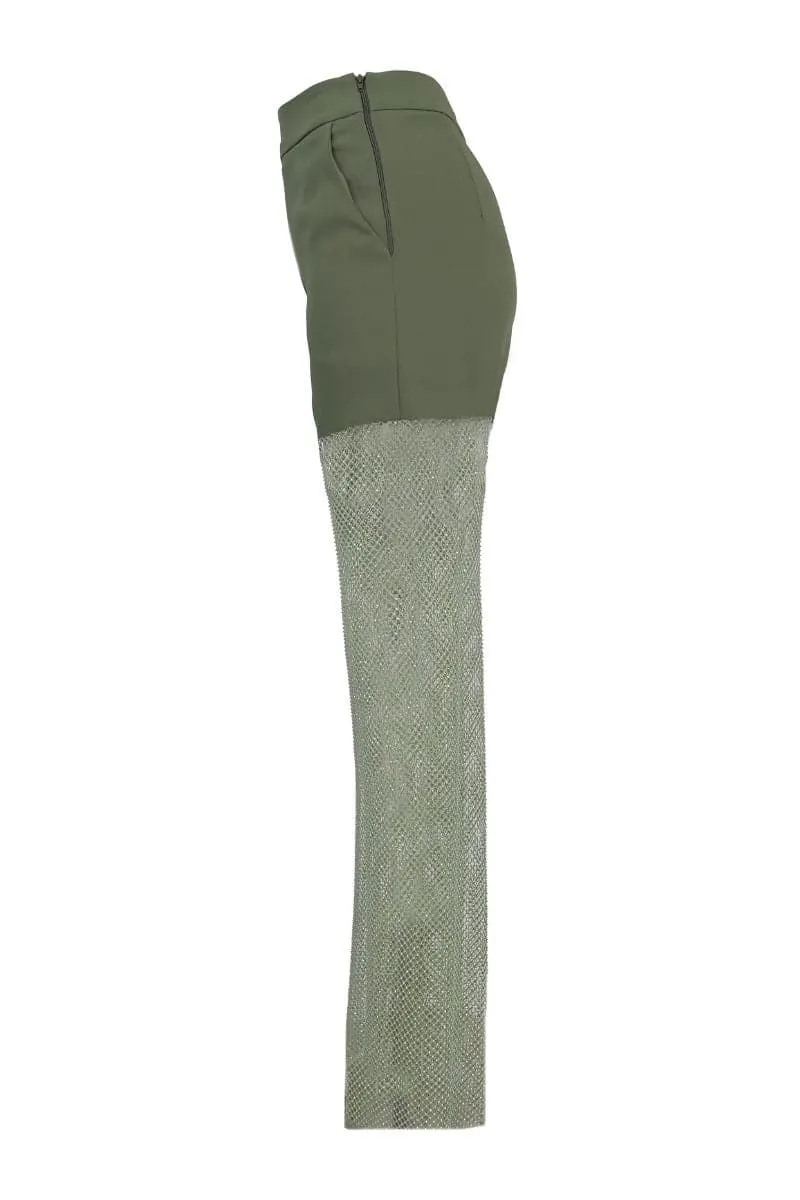 ARMY GREEN DIAMOND PANTS