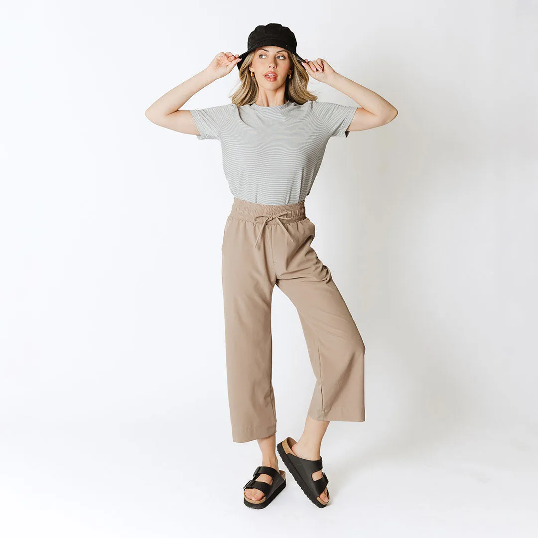 Audrey Wide Leg Pants, Chestnut