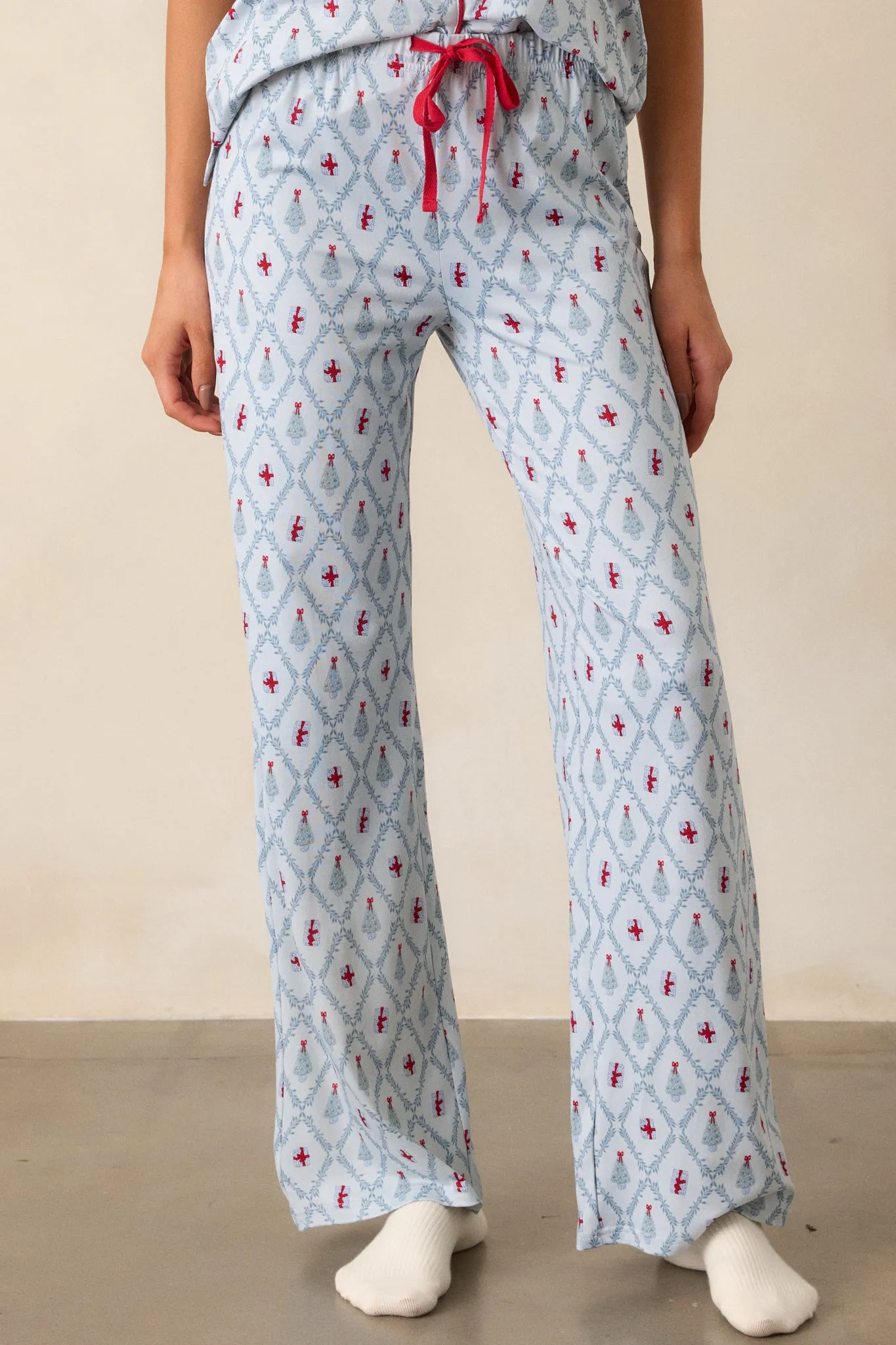 Baby It’s Cold Outside Light Blue Pajama Pants