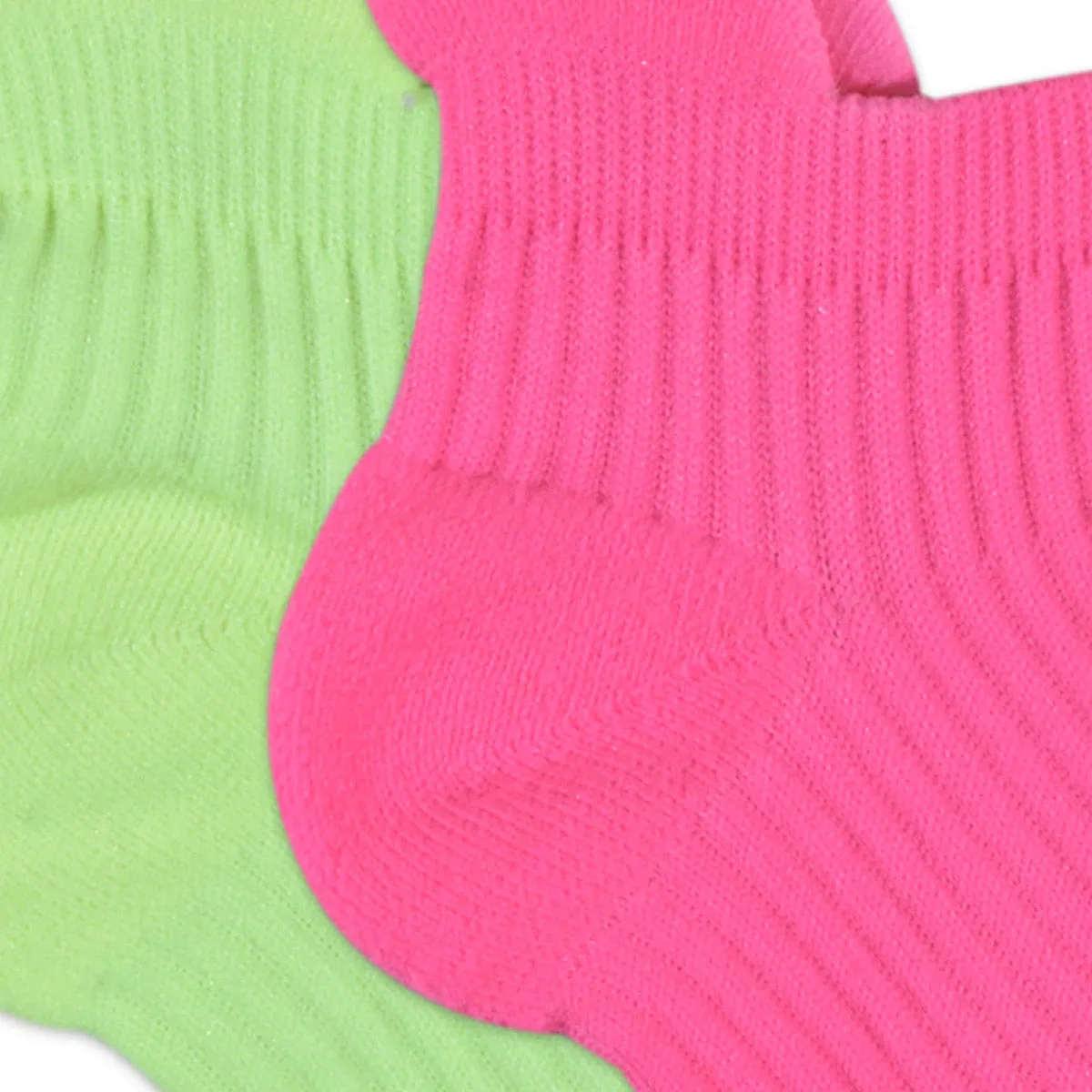 Balenzia Women Cushioned/Terry Lowcut Gym Socks (Free Size)(Pack of 2 Pairs/1U) - Green,Pink,Black,White