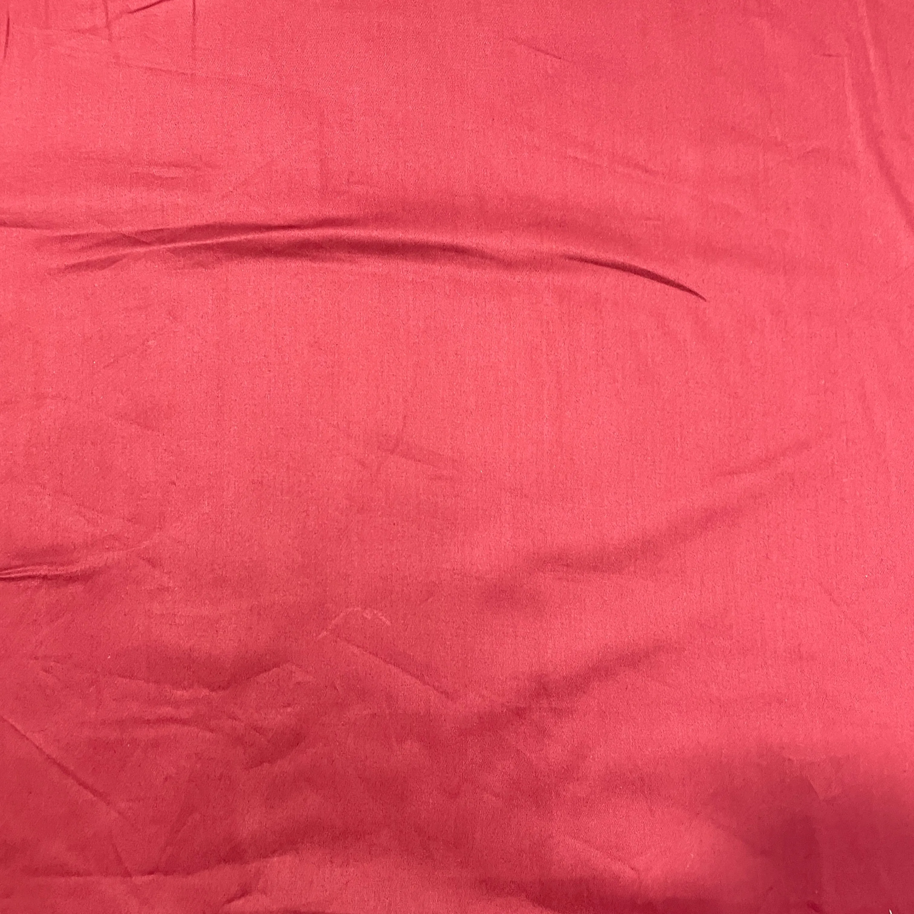 Barn Red Solid Cotton Satin Fabric