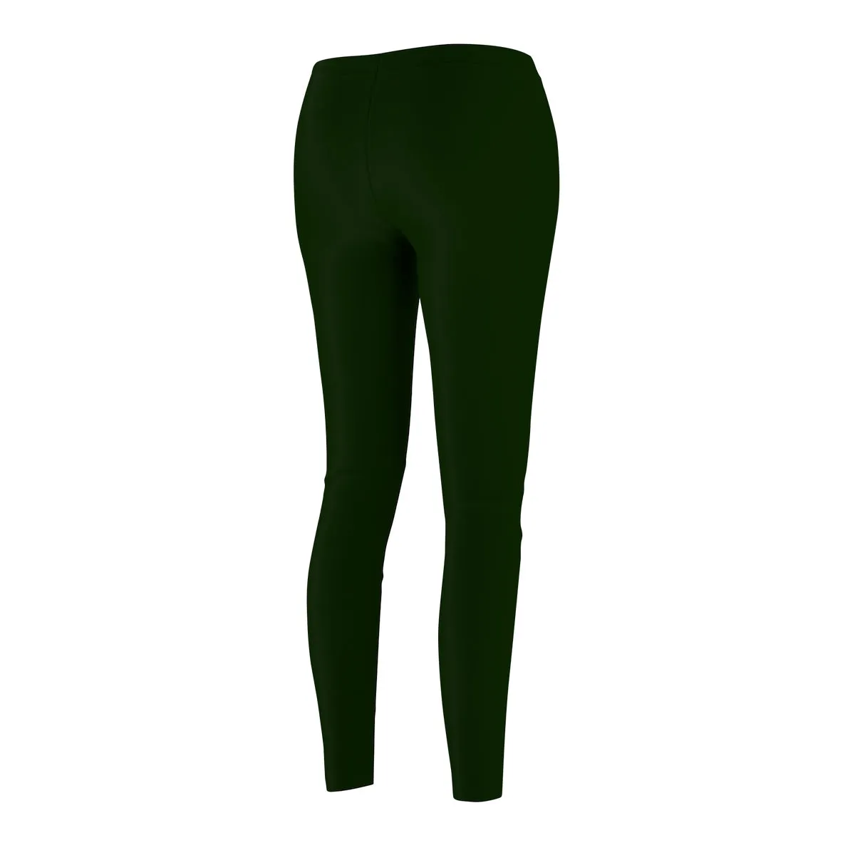 Basil Green Women's Casual Leggings, Classic Solid Color Print Best Tights - Made in USA (US Size: XS-2XL)