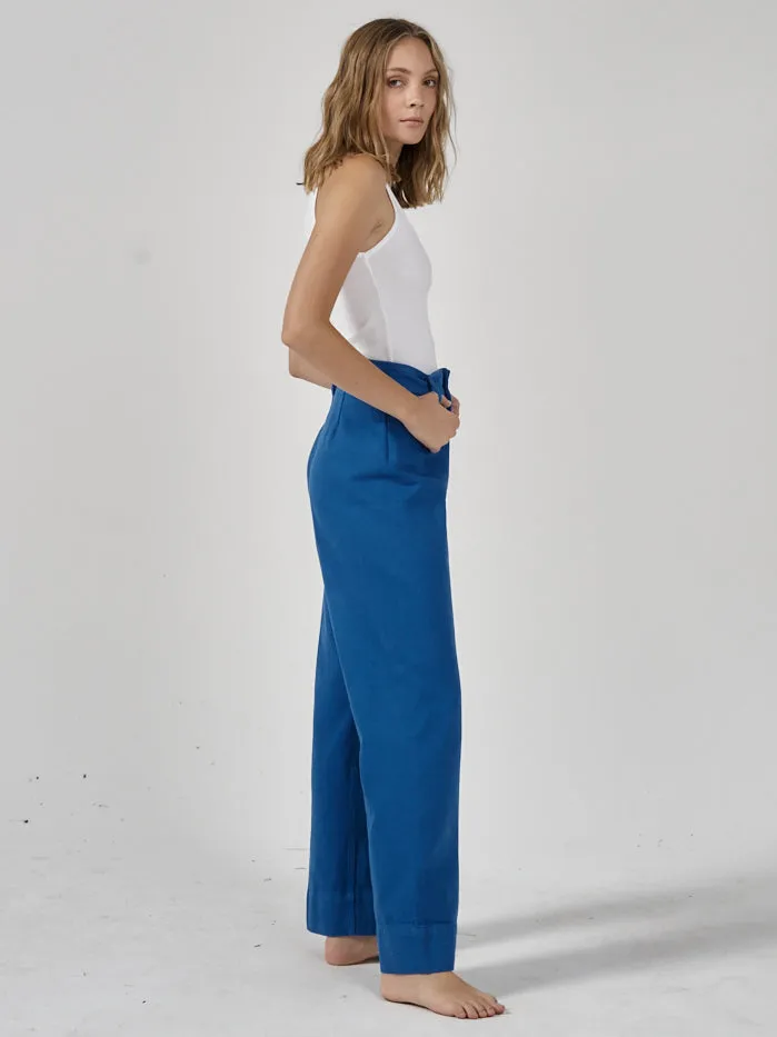 Belle Full Length Chino - Lapis Blue