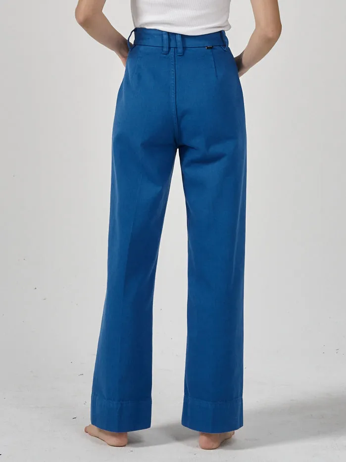 Belle Full Length Chino - Lapis Blue