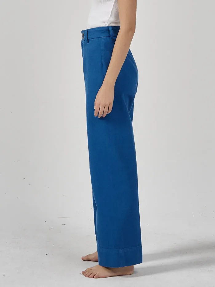 Belle Full Length Chino - Lapis Blue