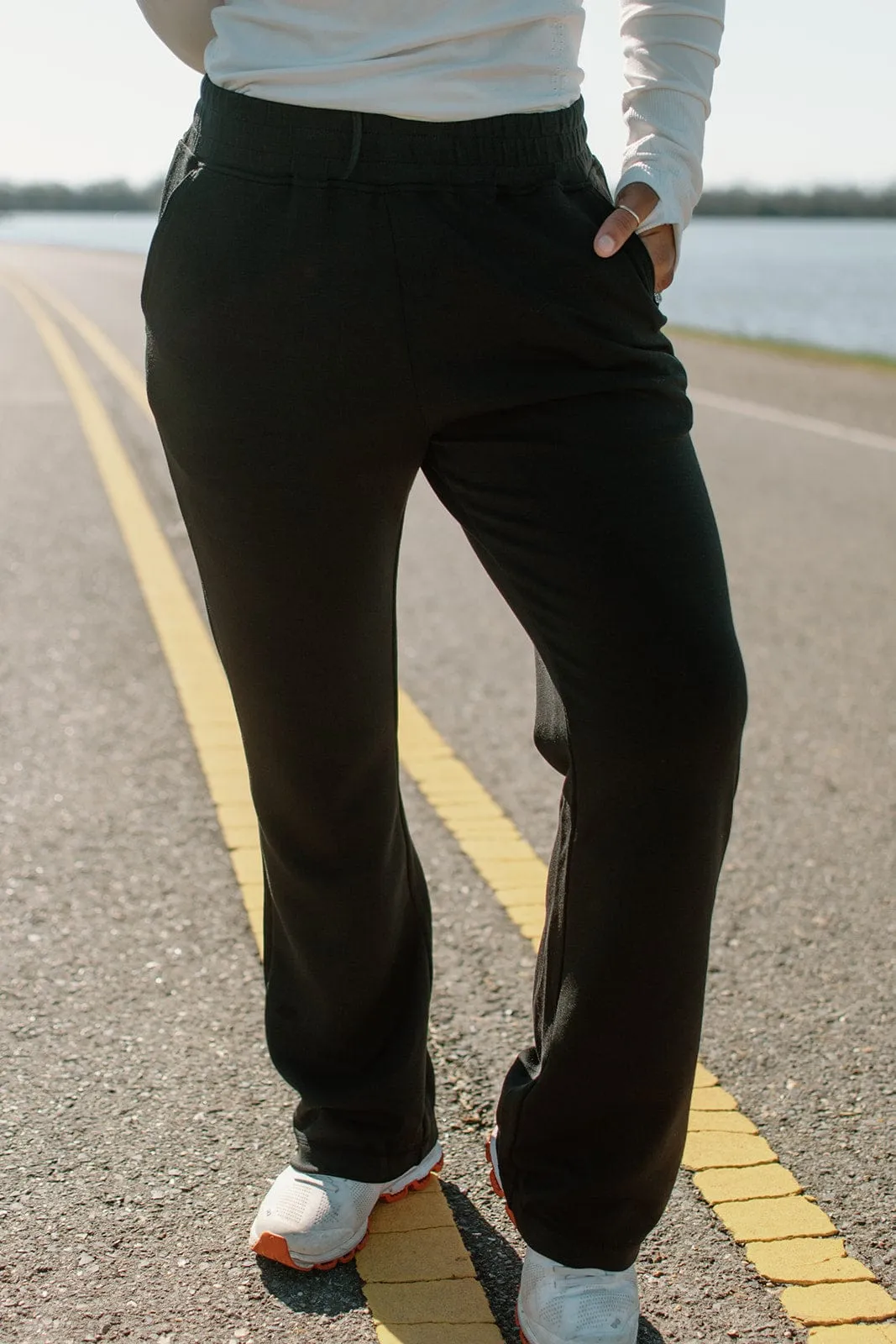 Black High Waist Sweatpants