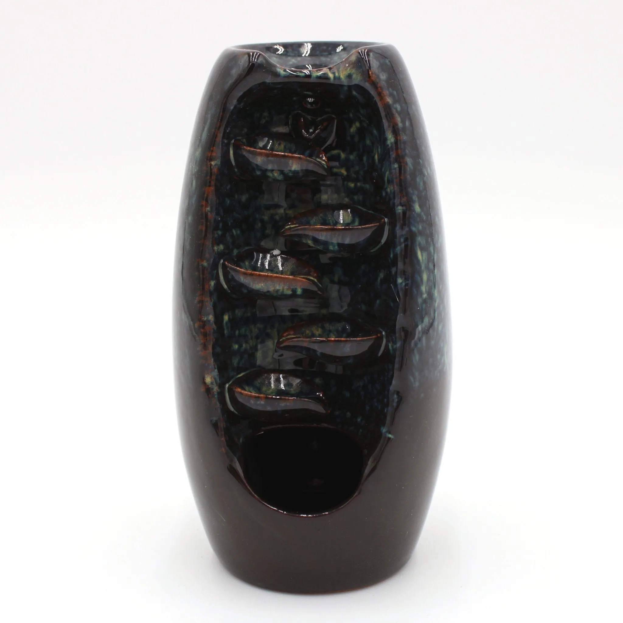 Blue/Brown Ceramic Incense Burner