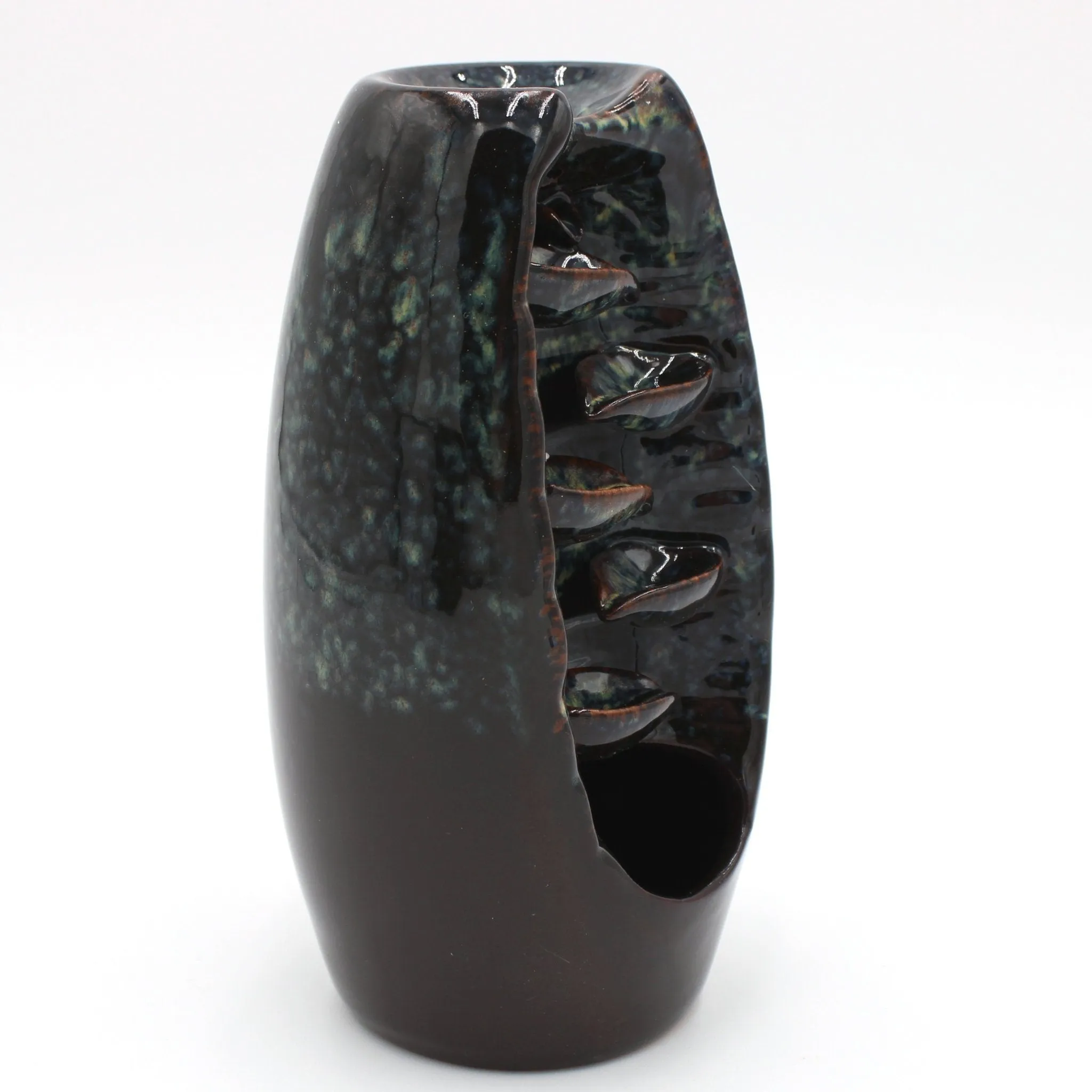 Blue/Brown Ceramic Incense Burner