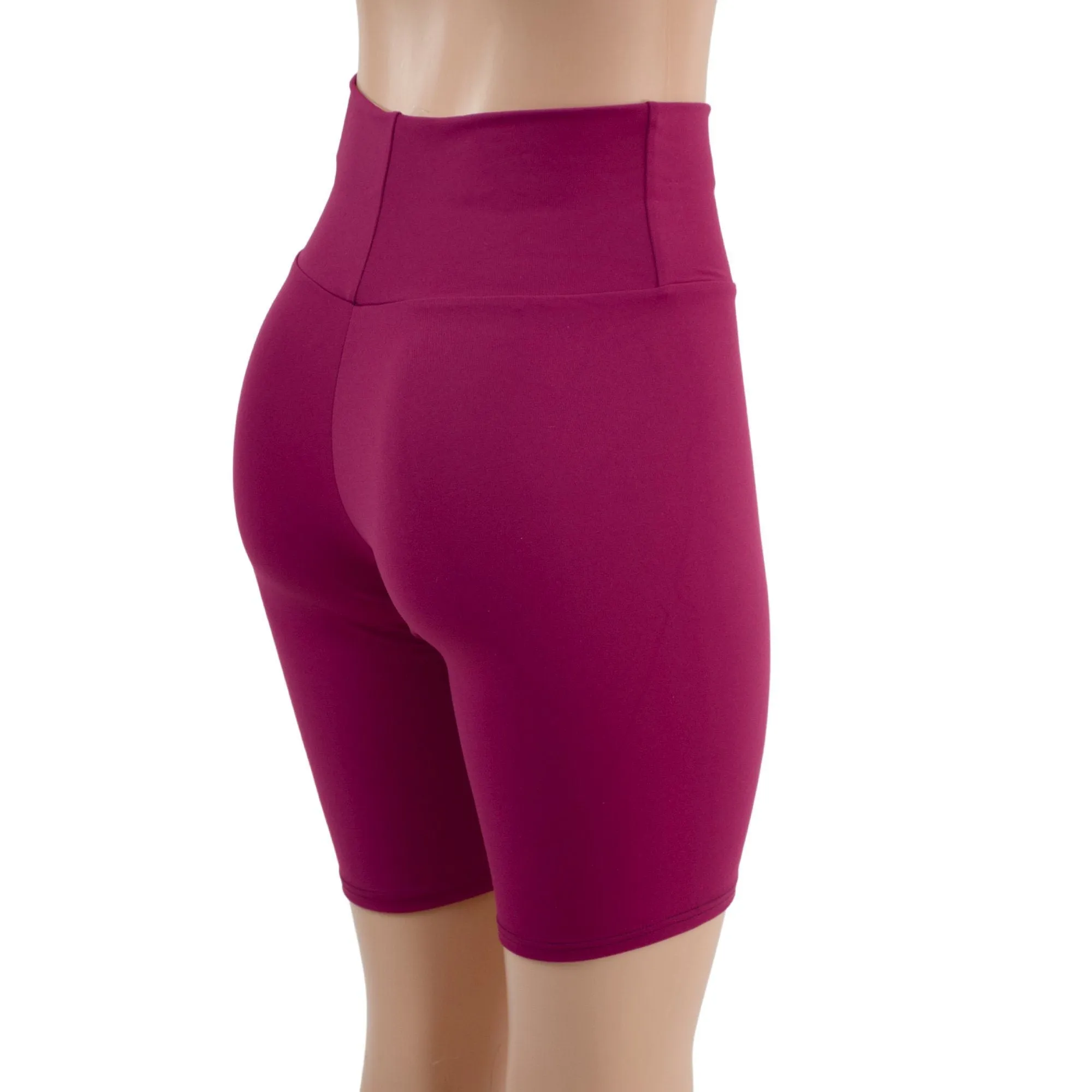 Bordeaux Zen High Waist Bike Shorts READY to SHIP