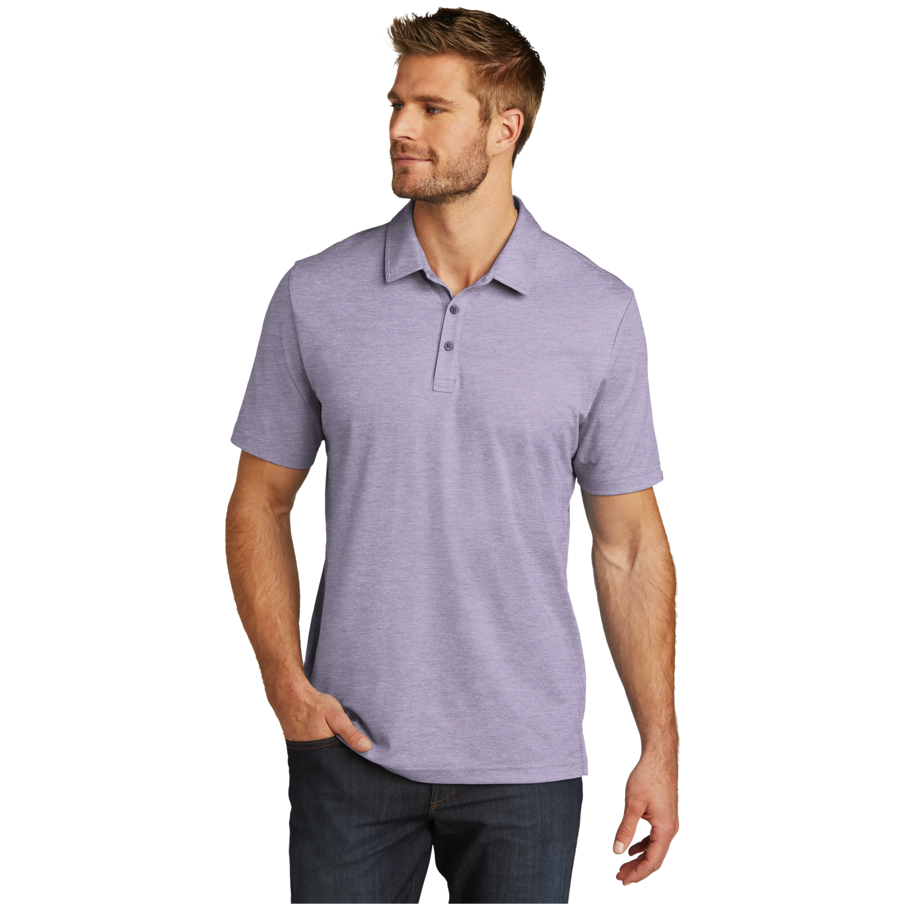 C2115 Mens Oceanside Heather Polo