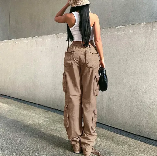 Cargo wide legs retro Pants