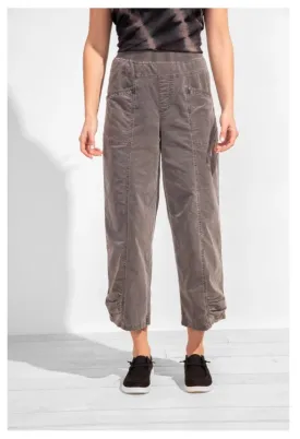 Corduroy Ruched Stretch Flood Pant by Escape