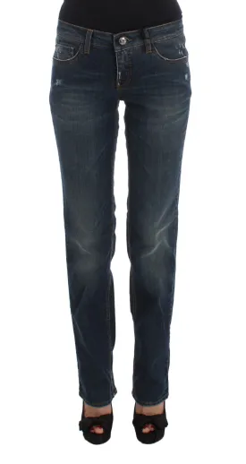 Costume National Chic Blue Regular Fit Designer Jeans