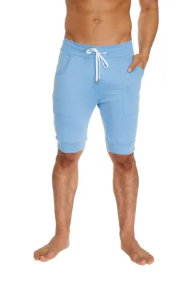 Cuffed Yoga Short (Ice Blue)