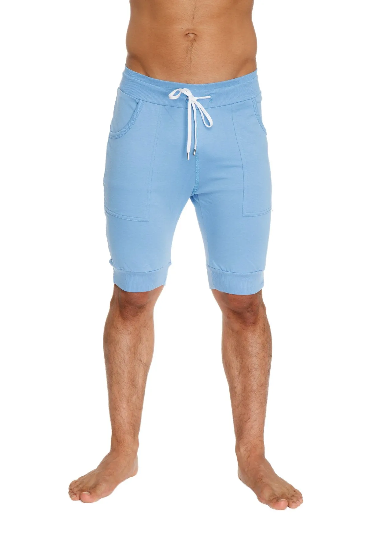 Cuffed Yoga Short (Ice Blue)