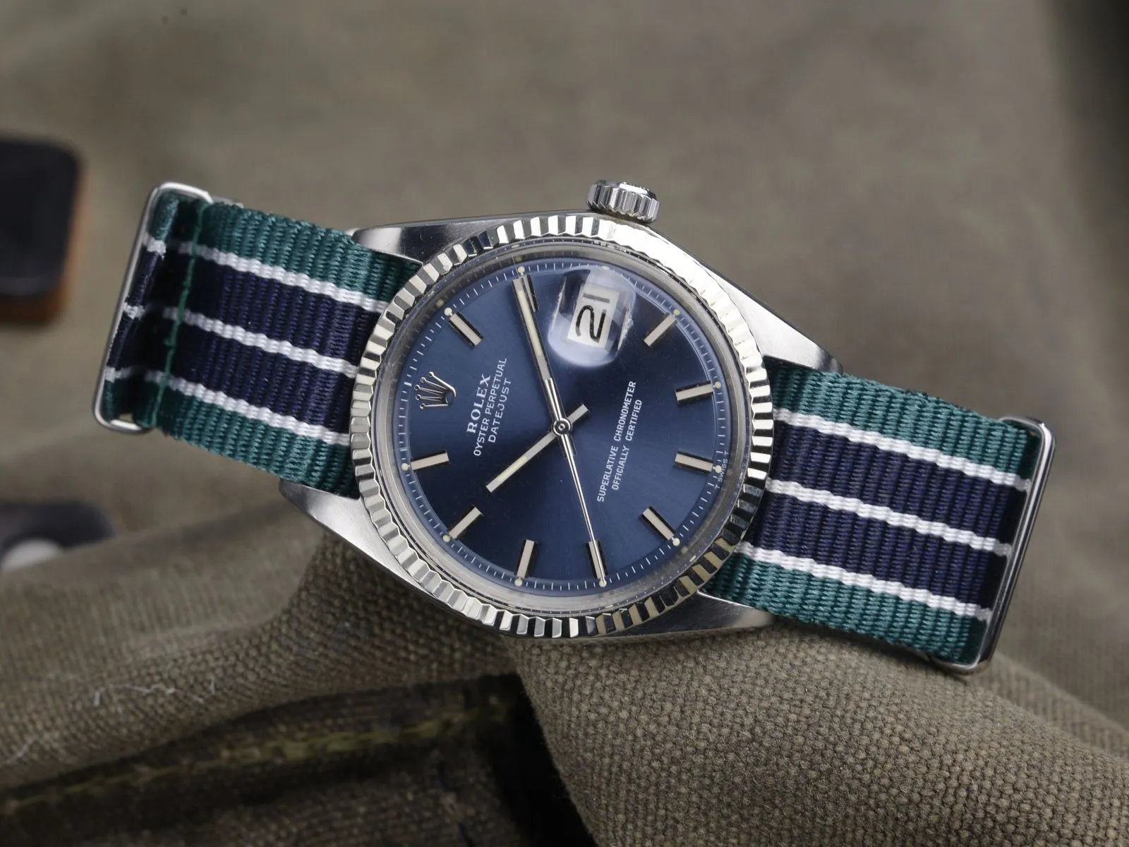 CURATED ‘BLUE SPRING’ ROLEX 1601 DATEJUST WIDEBODY