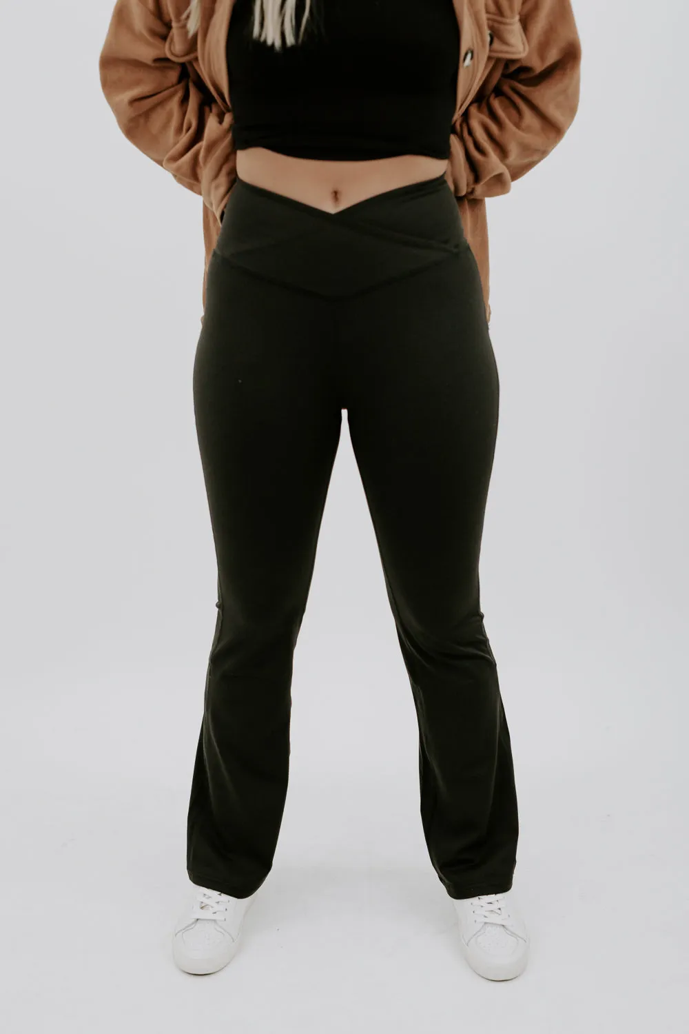 Daily Criss Cross Yoga Pant , Black