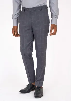 Dark Grey Windowpane Pants