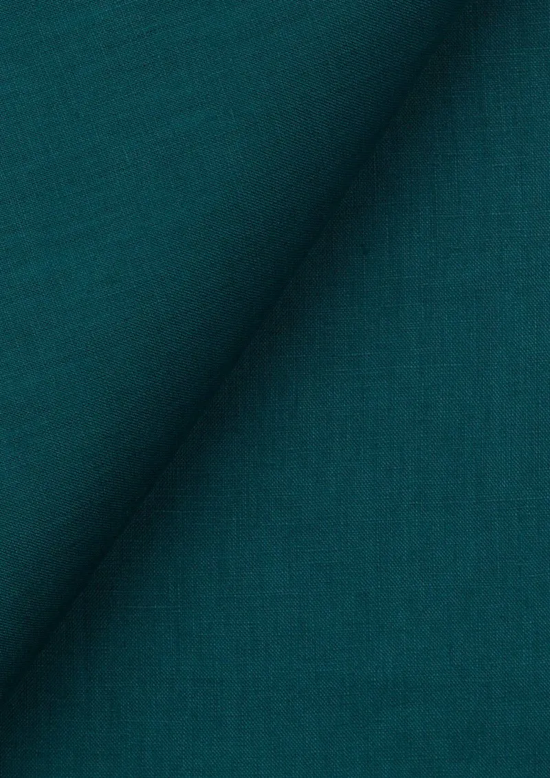 Deep Teal Linen Pants