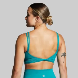 Don't Get It Twisted Sports Bra (Emerald)